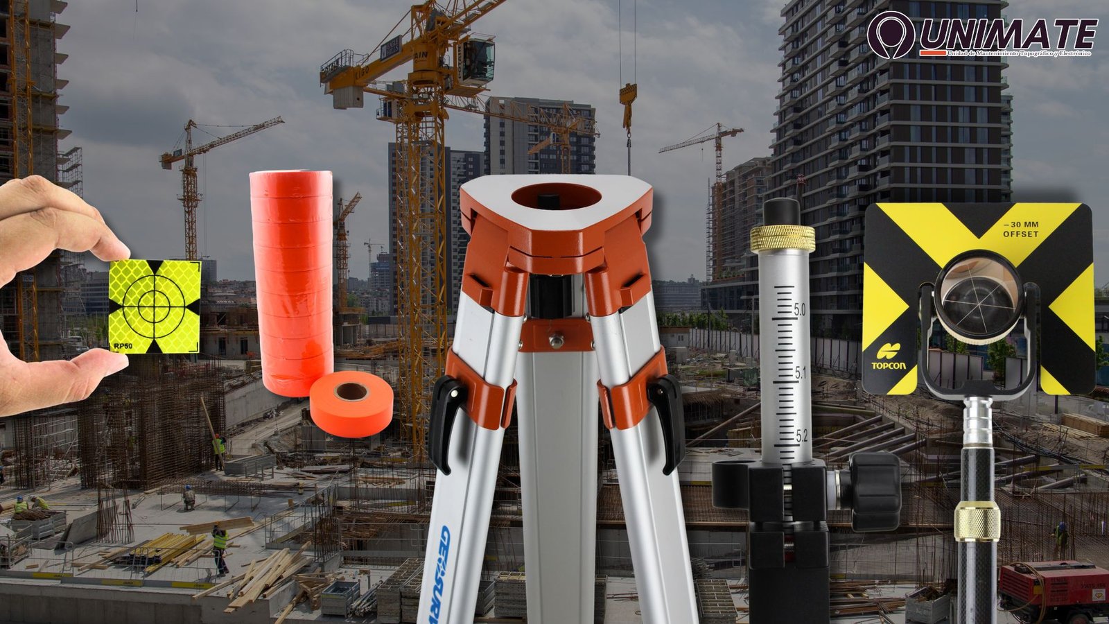 Bastón Para Aplomar 2.60 metros Geosurv